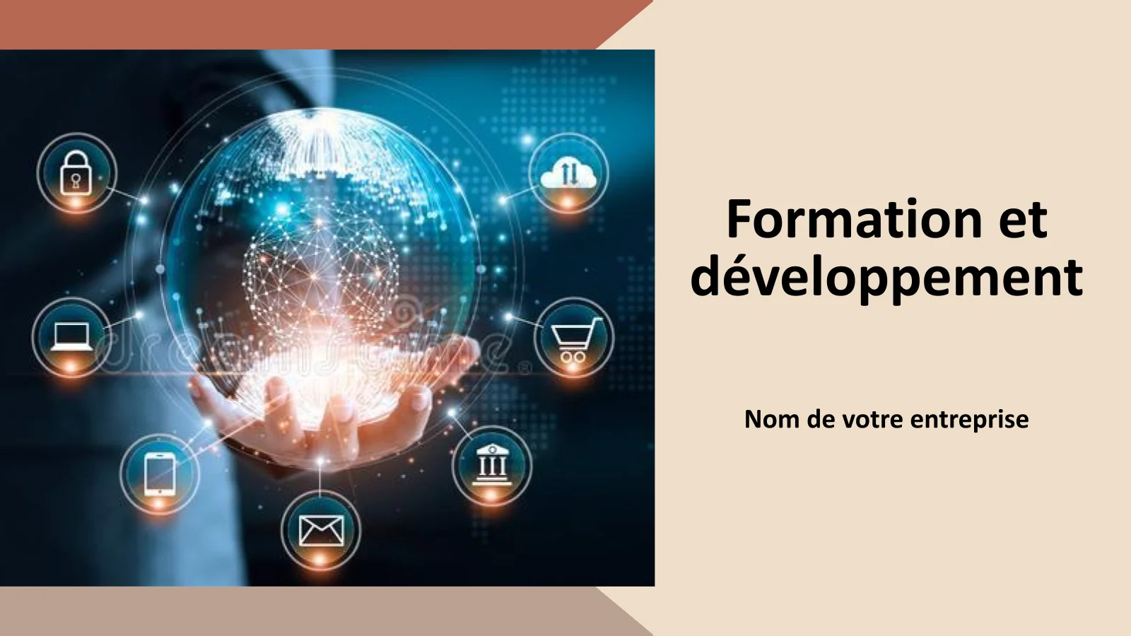 Diapositives de présentation PowerPoint sur la formation et le développement