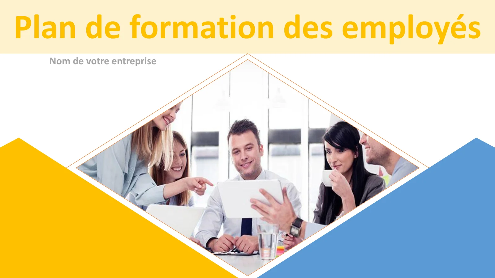 Ensemble de modèles PowerPoint de plan de formation des employés