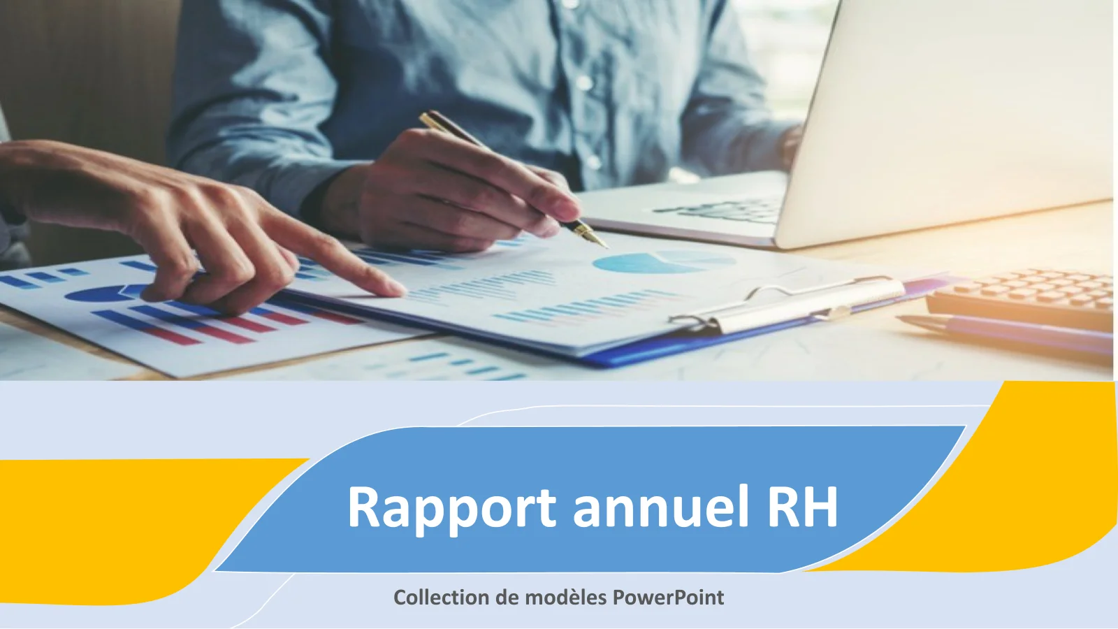 Ensemble de modèles PowerPoint de rapport annuel sur les ressources humaines