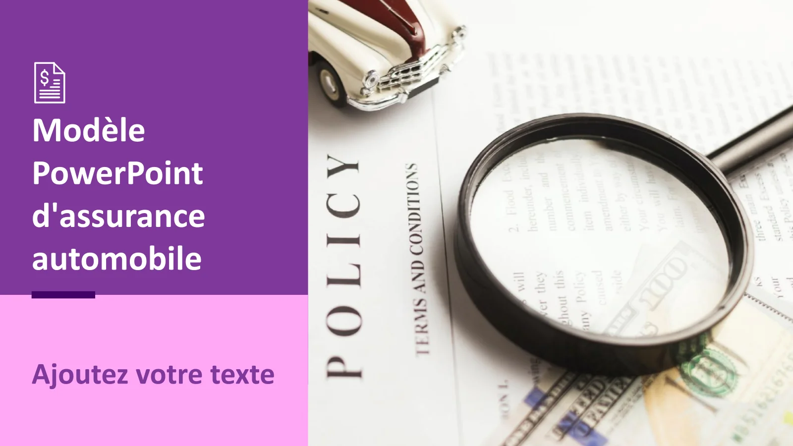 Modèle de présentation des services d'assurance automobile