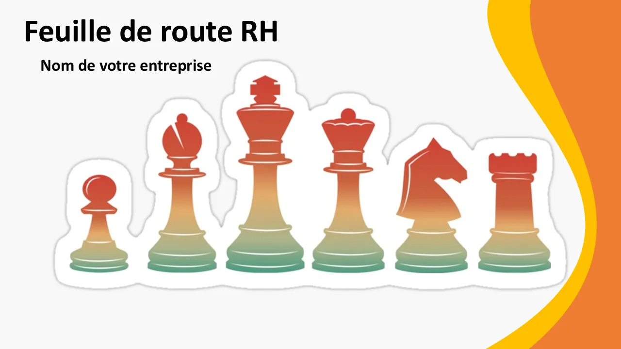 Modèle PowerPoint de feuille de route RH
