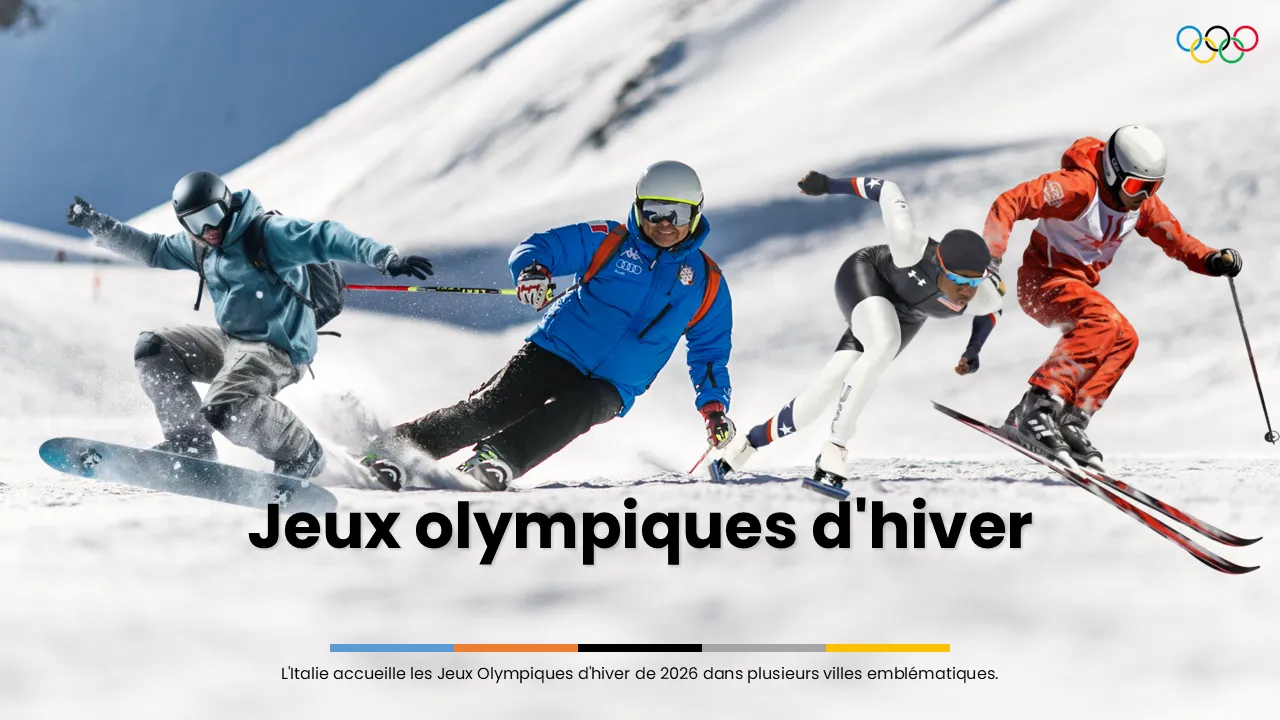 Modèle PowerPoint de Jeux olympiques d'hiver