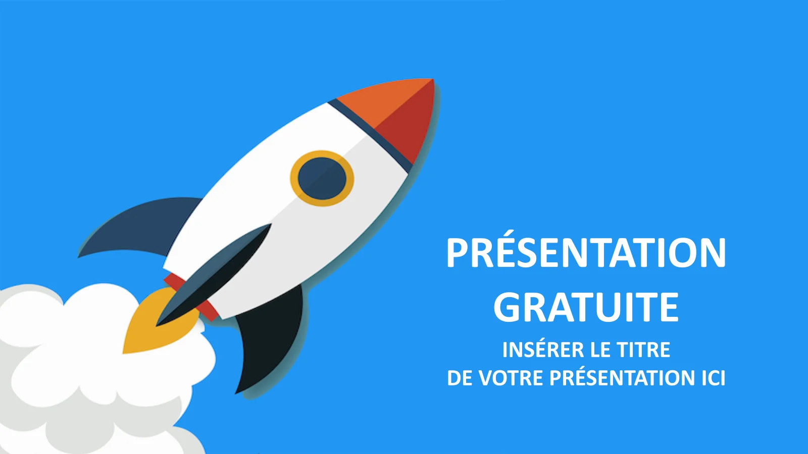 Modèle PowerPoint de lancement de fusée pour présentations dynamiques