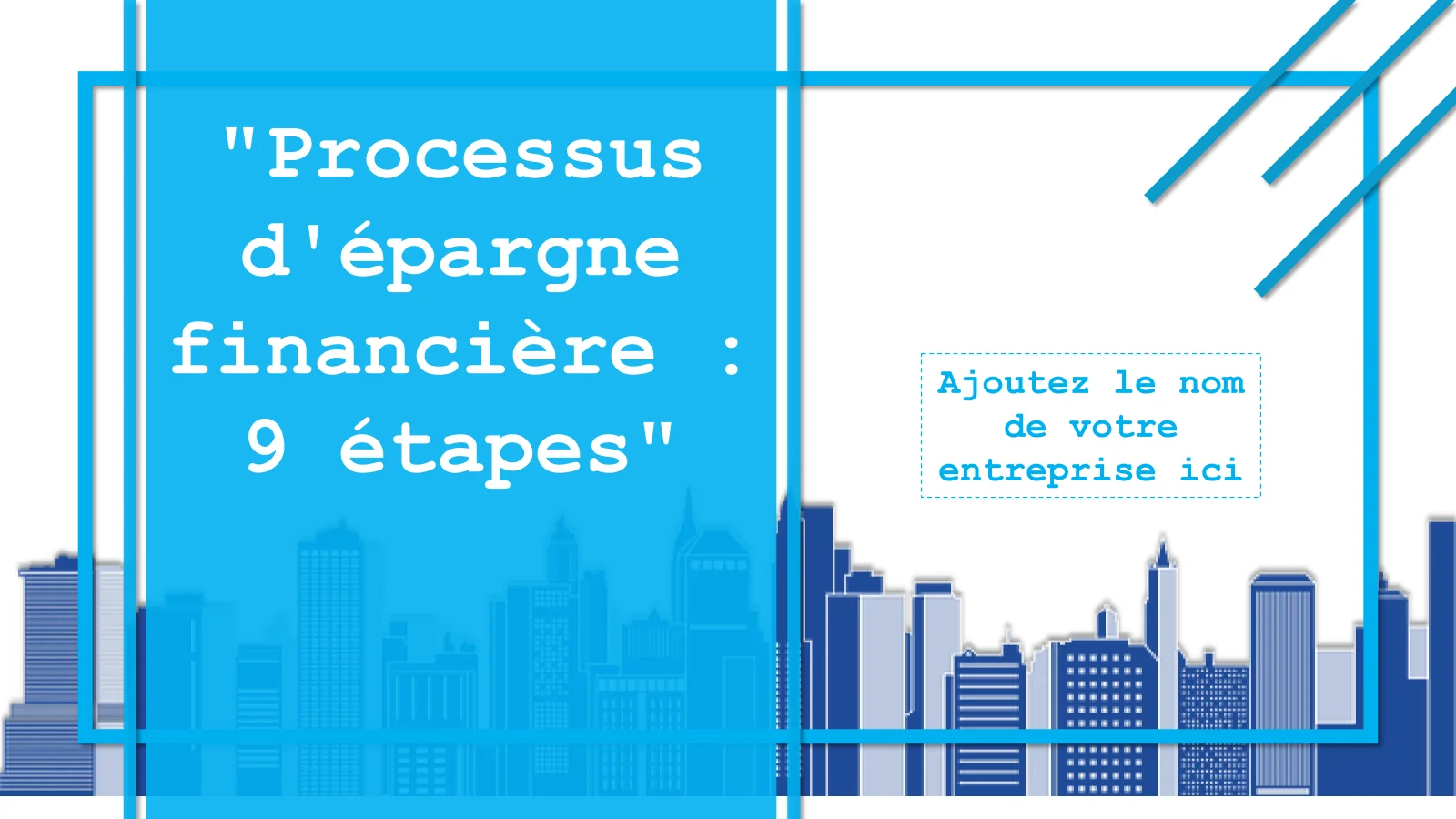 Modèle PowerPoint de processus d'illustration clip art en 9 étapes