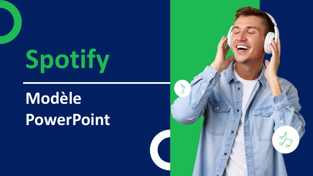 Modèle PowerPoint sur le thème Spotify