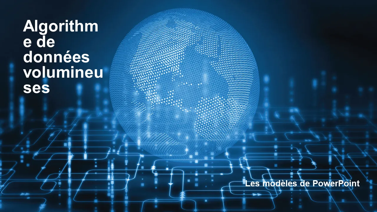 Modèles Powerpoint d'algorithme de Big Data