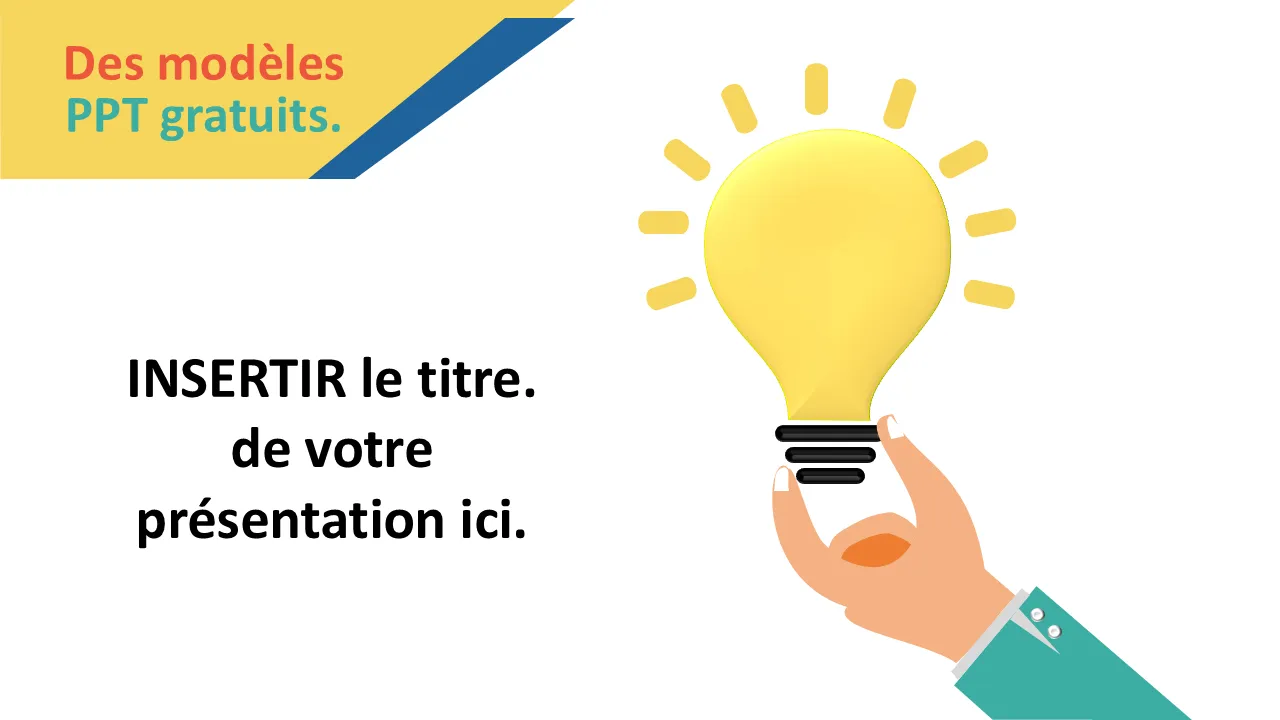 Modèles PowerPoint d'ampoule d'idée de papier abstrait pour les présentations professionnelles