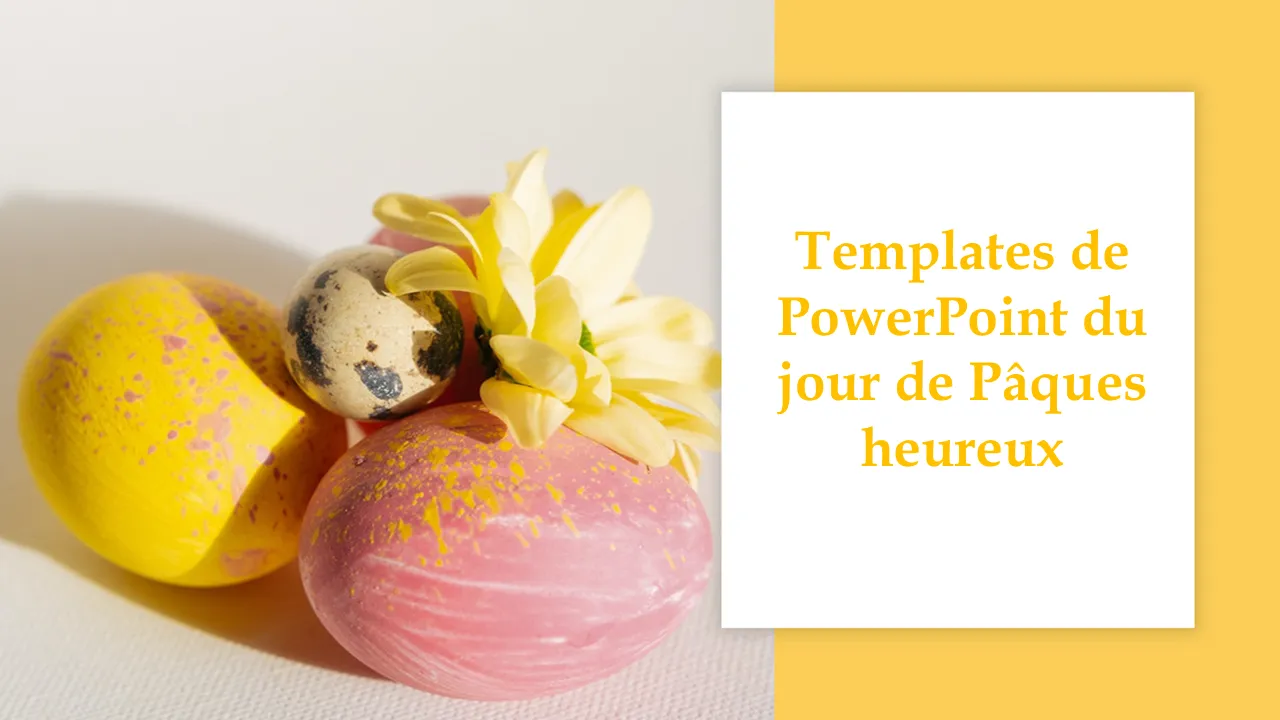 Modèles PowerPoint de joyeuses Pâques pour les présentations professionnelles