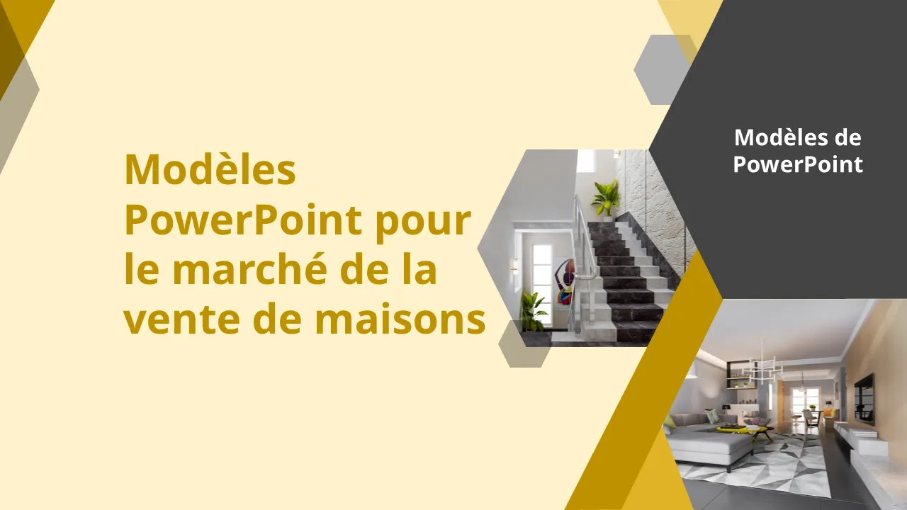Modèles PowerPoint de marché de vente de maisons pour présentations professionnelles