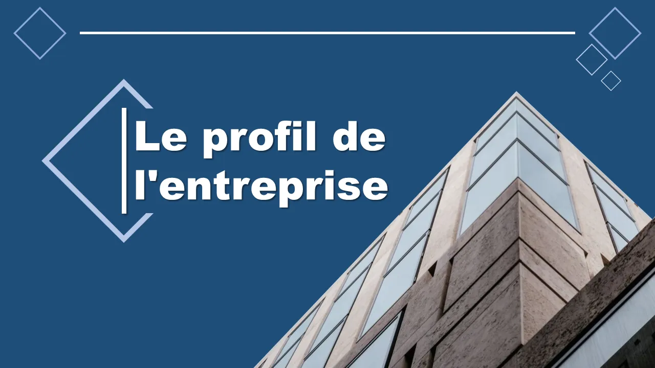 Profil de l'entreprise Modèle Powerpoint Diapositive de présentation