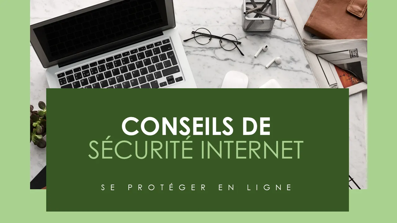 Protégez-vous en ligne Modèle PowerPoint